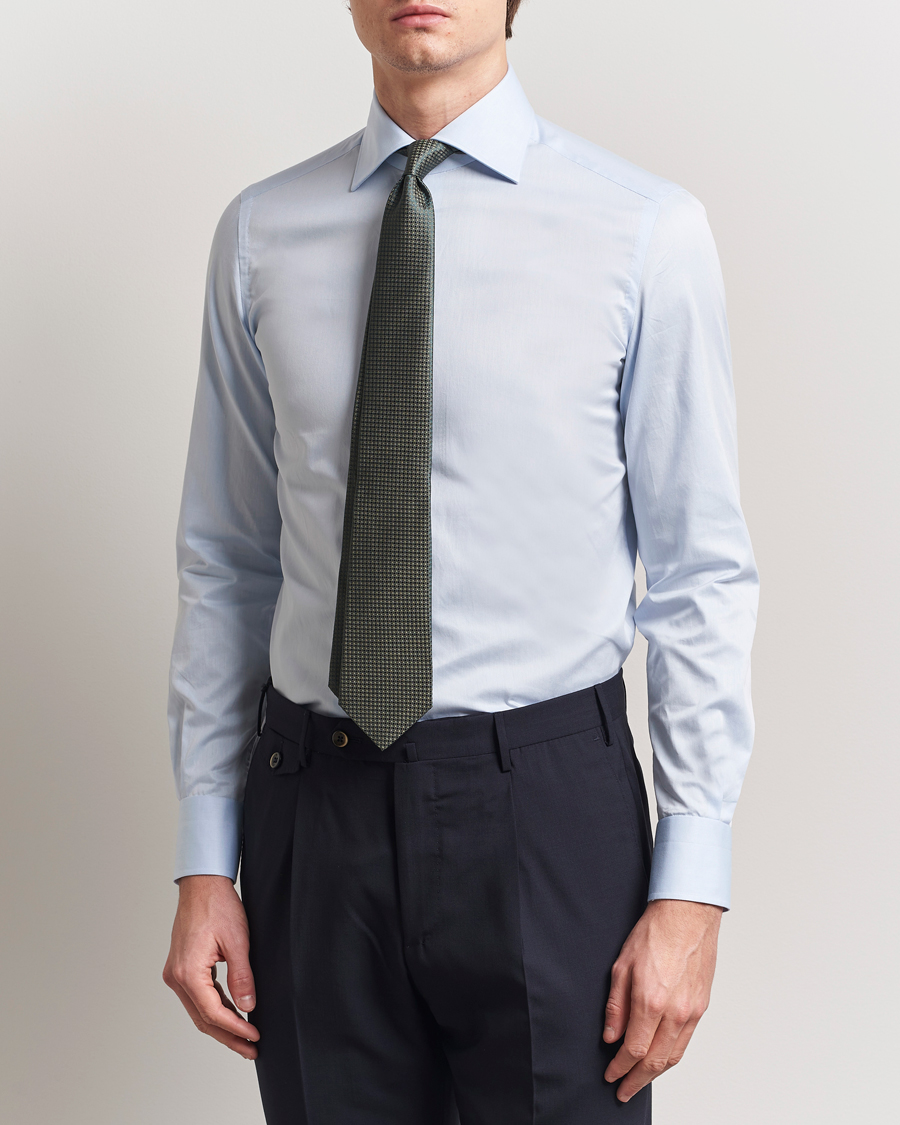 Mies | Kauluspaidat | Kiton | Slim Fit Dress Shirt Light Blue
