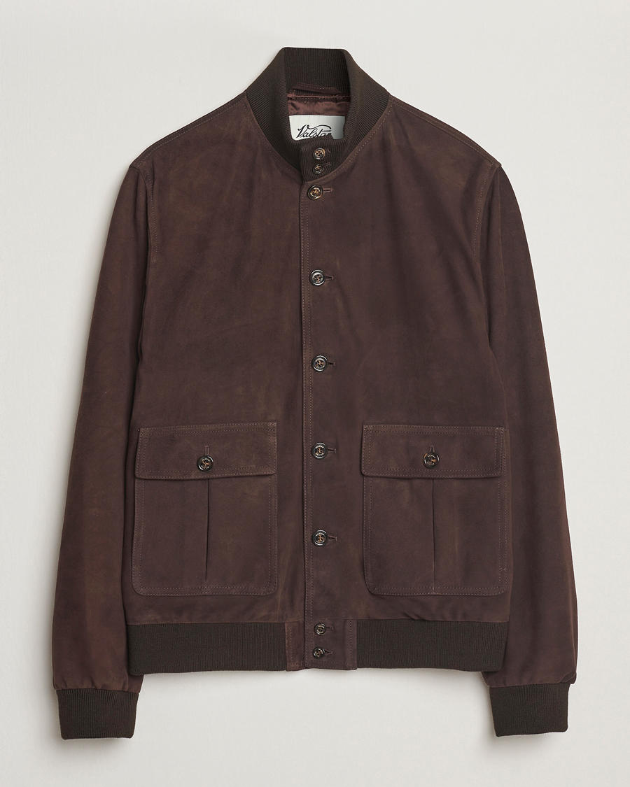 Mies | Takit | Valstar | Valstarino Suede Jacket Dark Brown