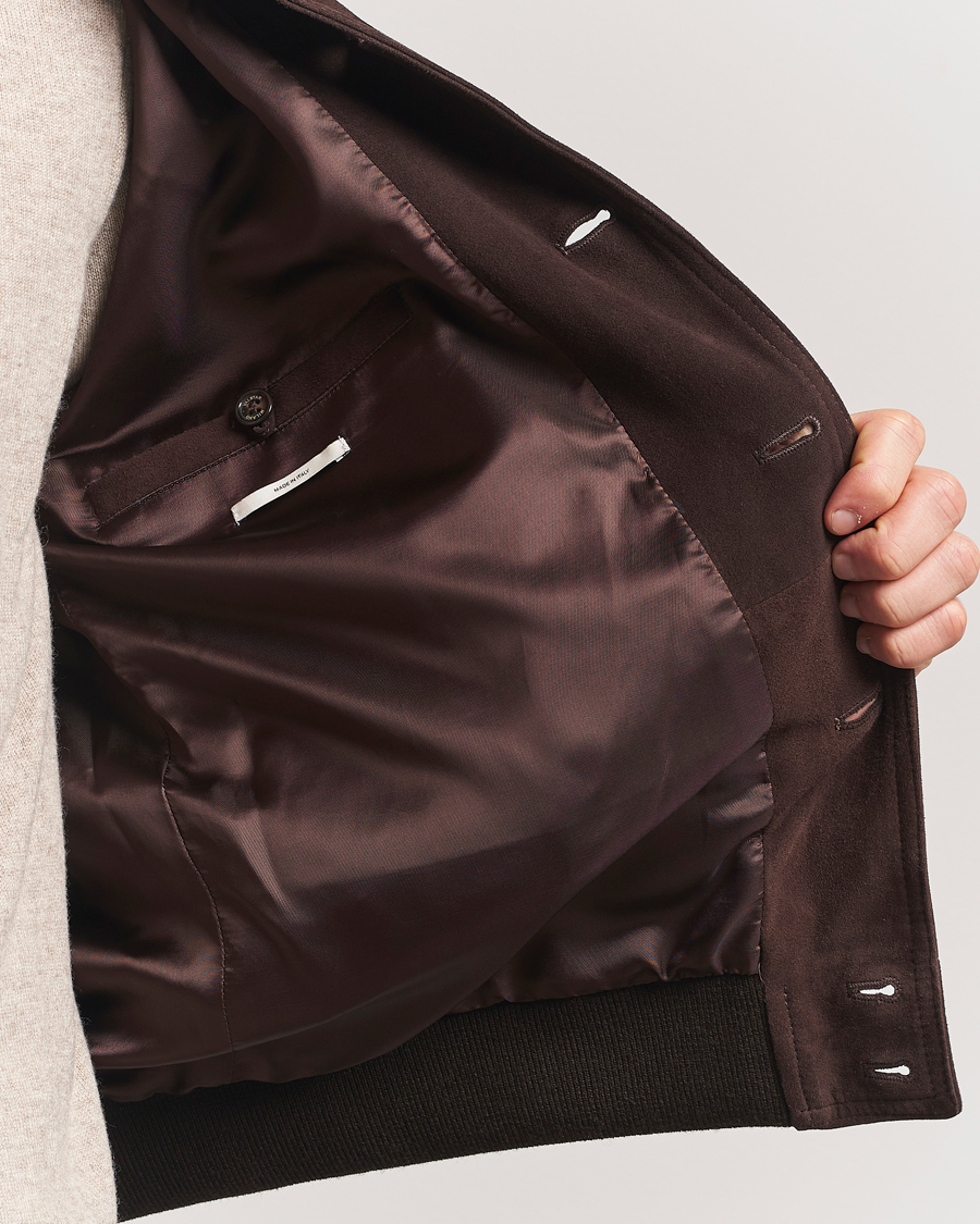 Mies | Takit | Valstar | Valstarino Suede Jacket Dark Brown