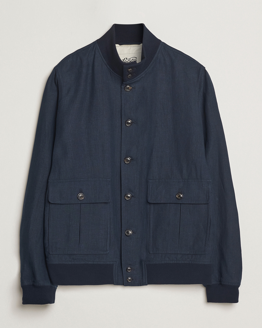 Mies | Takit | Valstar | Valstarino Linen Jacket Navy