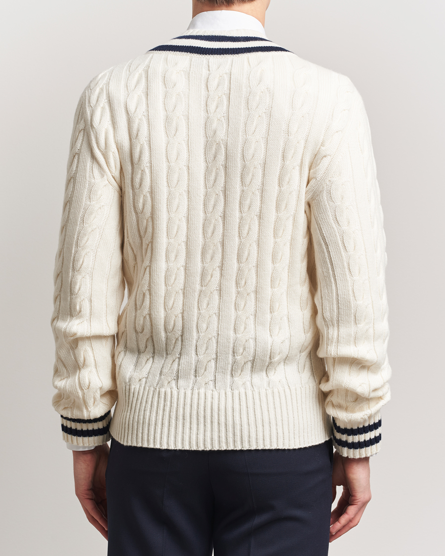 Mies | Puserot | Ralph Lauren Purple Label | Cashmere Crickett Sweater Cream