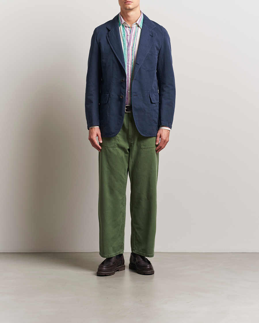 Mies | Pikkutakit | Drake's | MKI Cotton/linen Games Blazer Navy