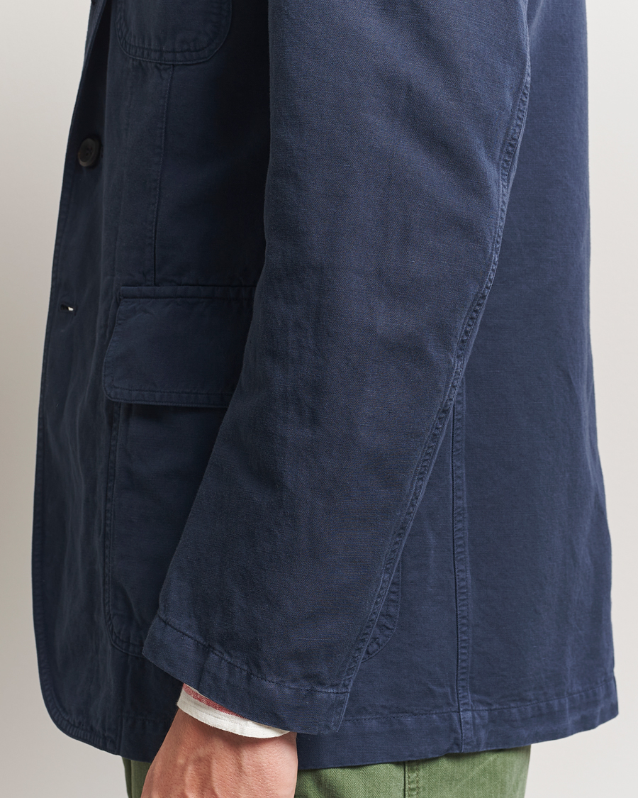 Mies | Pikkutakit | Drake's | MKI Cotton/linen Games Blazer Navy