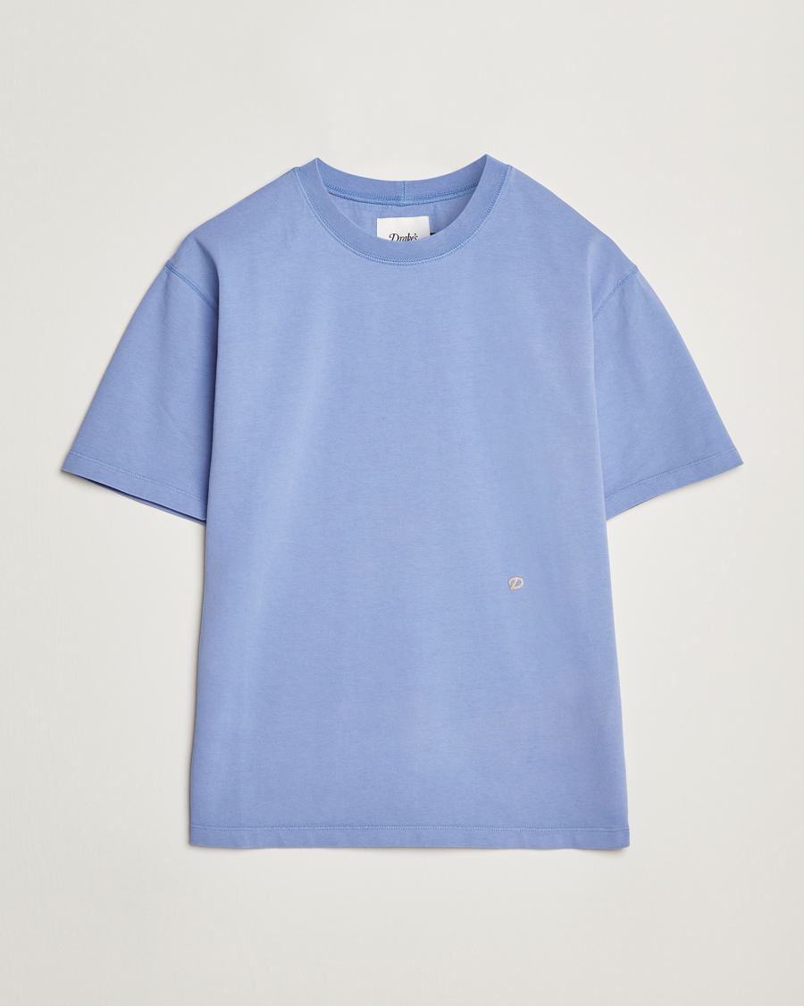 Mies | T-paidat | Drake's | Embroidered Hiking T-Shirt Lavender Blue