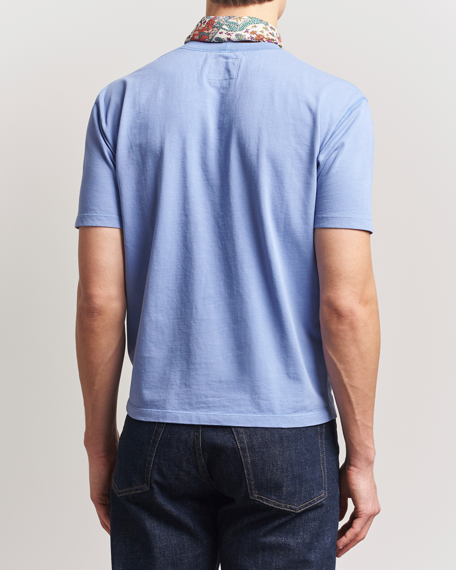 Mies | T-paidat | Drake's | Embroidered Hiking T-Shirt Lavender Blue