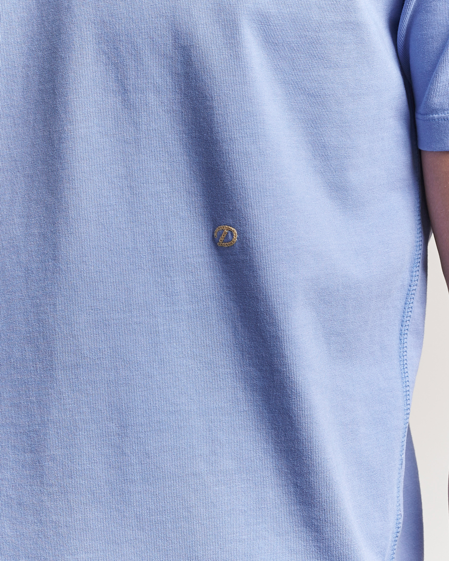 Mies | T-paidat | Drake's | Embroidered Hiking T-Shirt Lavender Blue