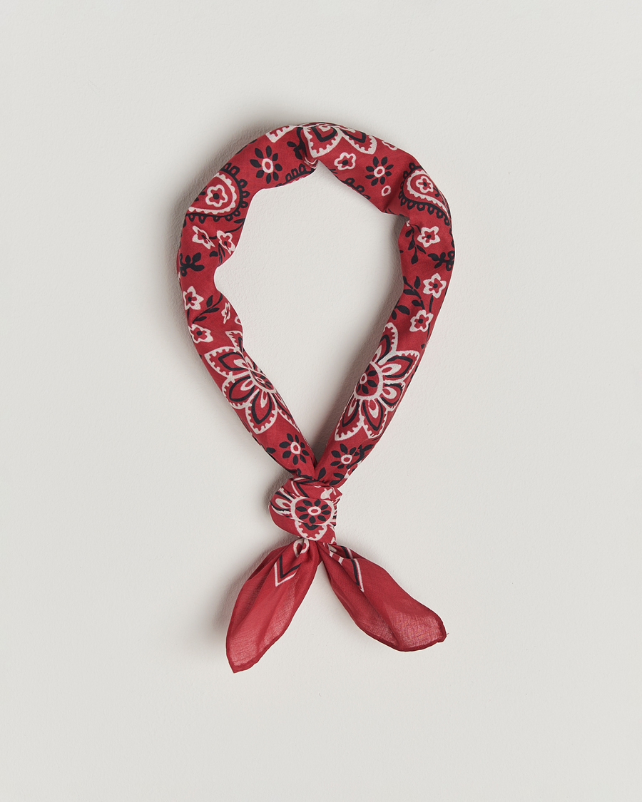 Mies | Drake's Classic Paisley Bandana Red | Drake's | Classic Paisley Bandana Red