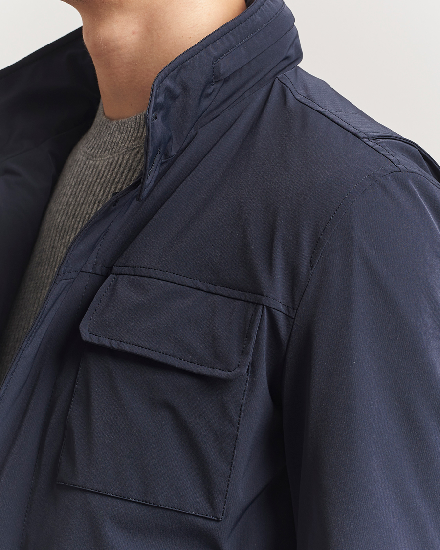 Mies | Takit | Herno | Soft Nylon Field Jacket Navy