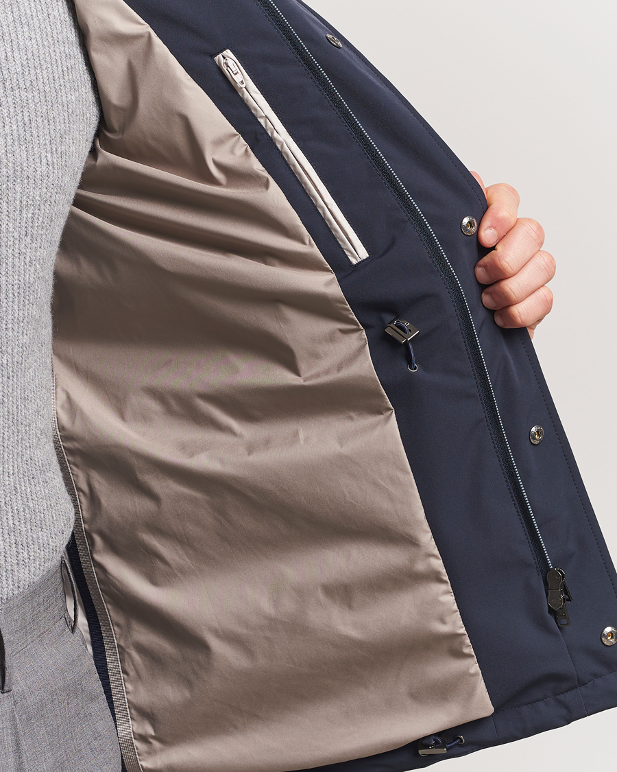 Mies | Takit | Herno | Soft Nylon Field Jacket Navy