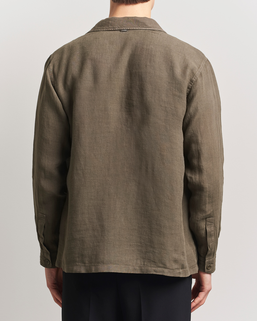 Mies | Takit | Herno | Linen Safari Jacket Military