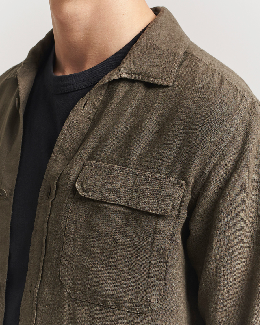 Mies | Takit | Herno | Linen Safari Jacket Military