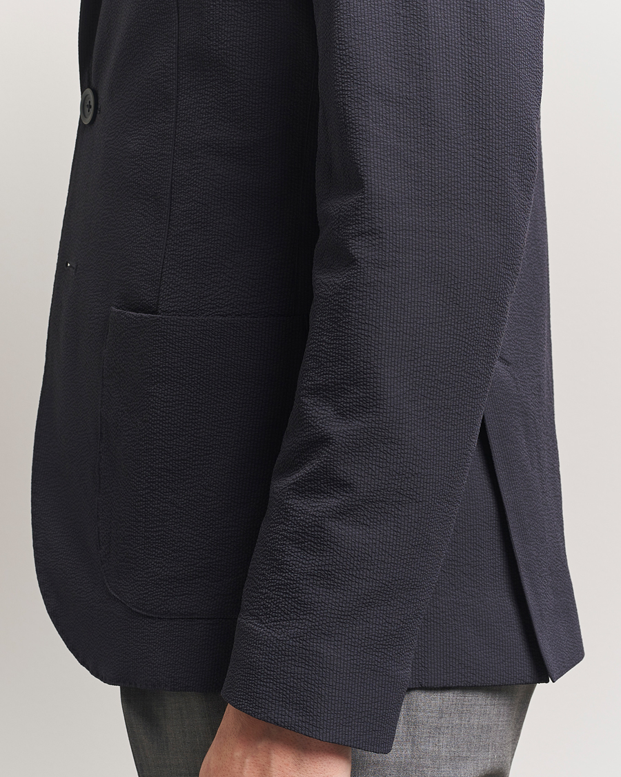 Mies | Pikkutakit | Herno | Seersucker Blazer Navy