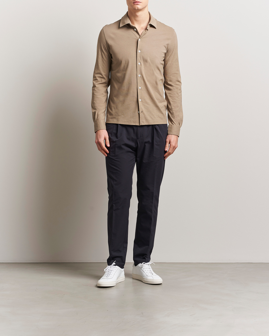 Mies | Housut | Herno | Seersucker Drawstring Pants Navy