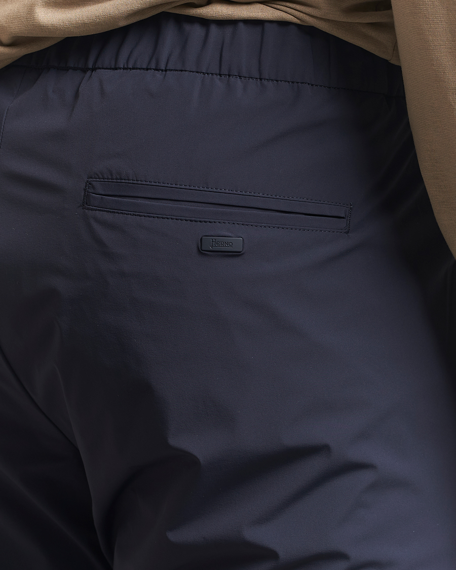 Mies | Housut | Herno | Nylon Drawstring Pants Navy
