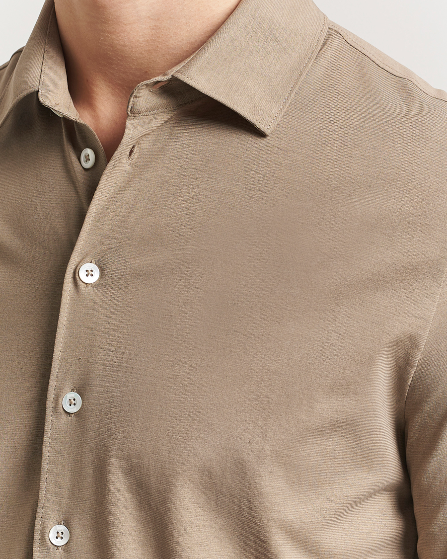 Mies | Kauluspaidat | Herno | Cotton Crepe Shirt Olive