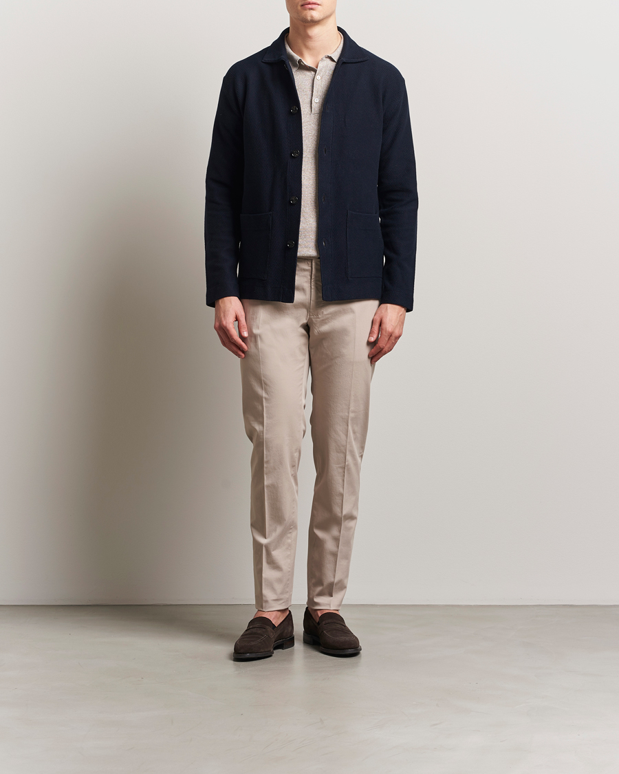 Mies | Housut | Incotex | Slim Fit Comfort Chinos Light Beige