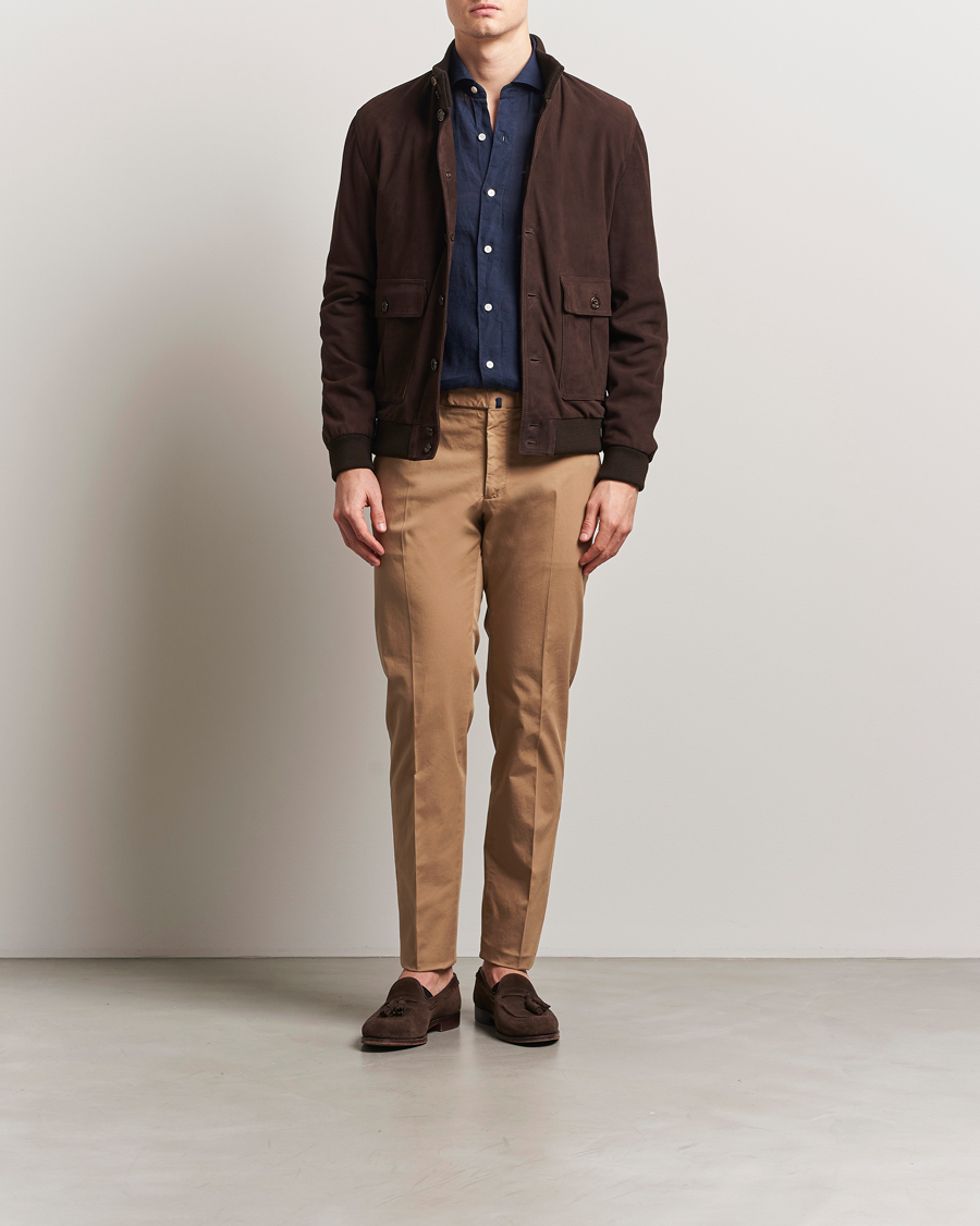 Mies | Housut | Incotex | Slim Fit Comfort Chinos Beige