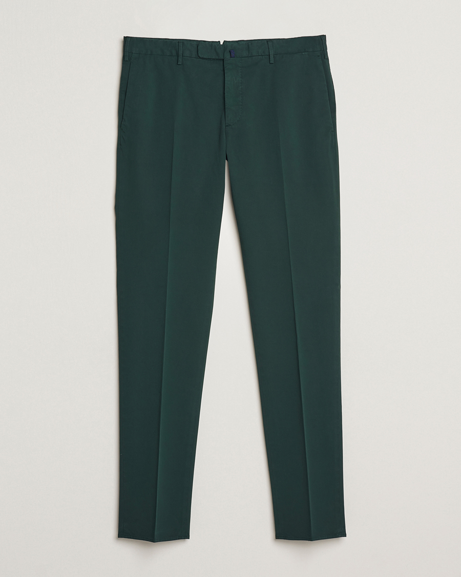 Mies | Housut | Incotex | Slim Fit Comfort Chinos Dark Green