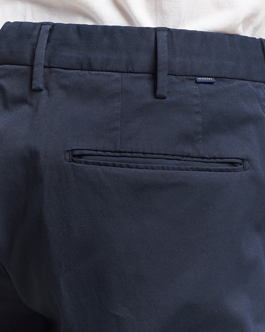Mies | Housut | Incotex | Slim Fit Comfort Chinos Navy