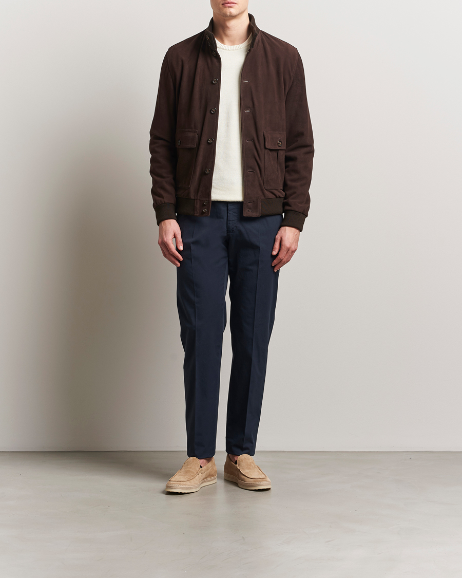 Mies | Housut | Incotex | Regular Fit Comfort Chinos Navy