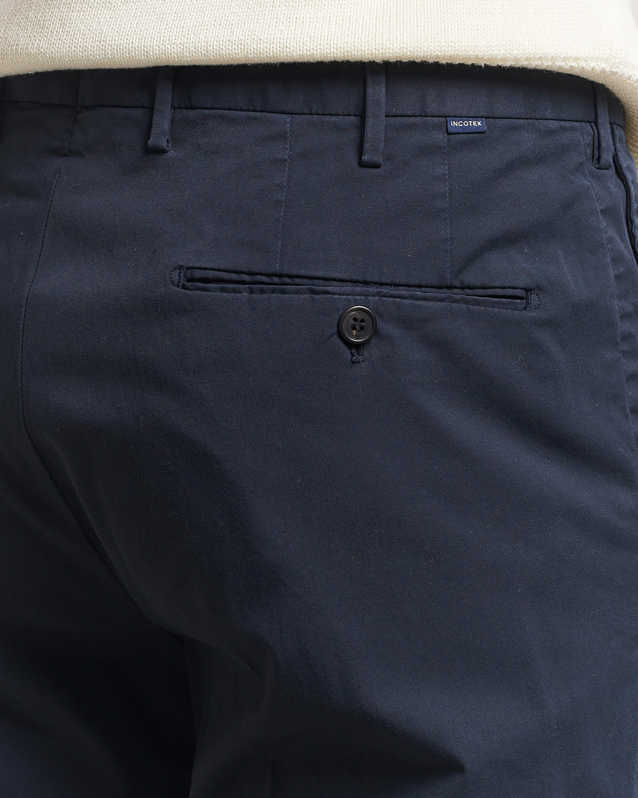 Mies | Housut | Incotex | Regular Fit Comfort Chinos Navy