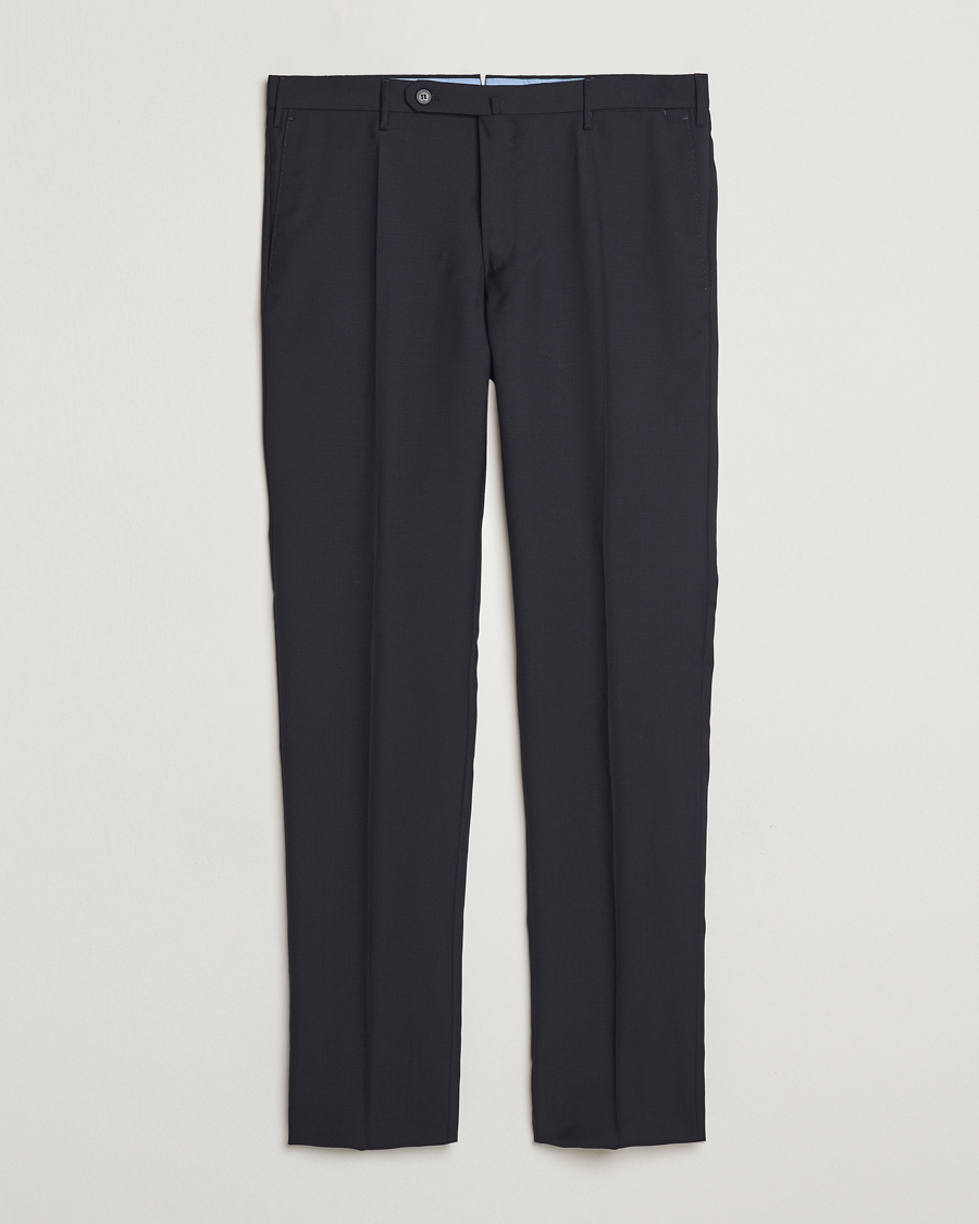 Mies | Housut | Incotex | Slim Fit Super 100s Wool Trousers Navy