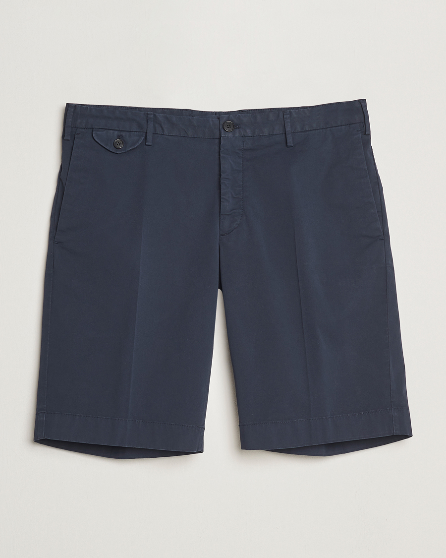 Mies | Shortsit | Incotex | Cotton Comfort Shorts Navy