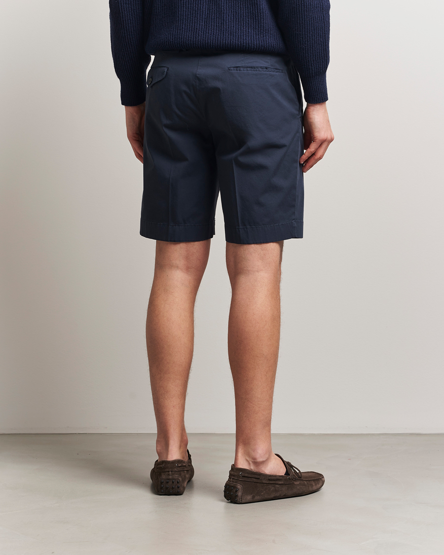 Mies | Shortsit | Incotex | Cotton Comfort Shorts Navy