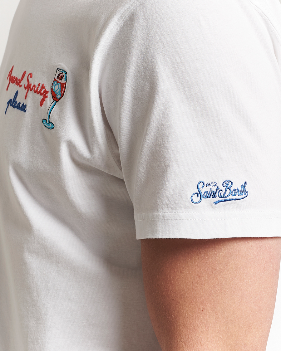 Mies | T-paidat | MC2 Saint Barth | Printed Cotton T-Shirt Spritz Please