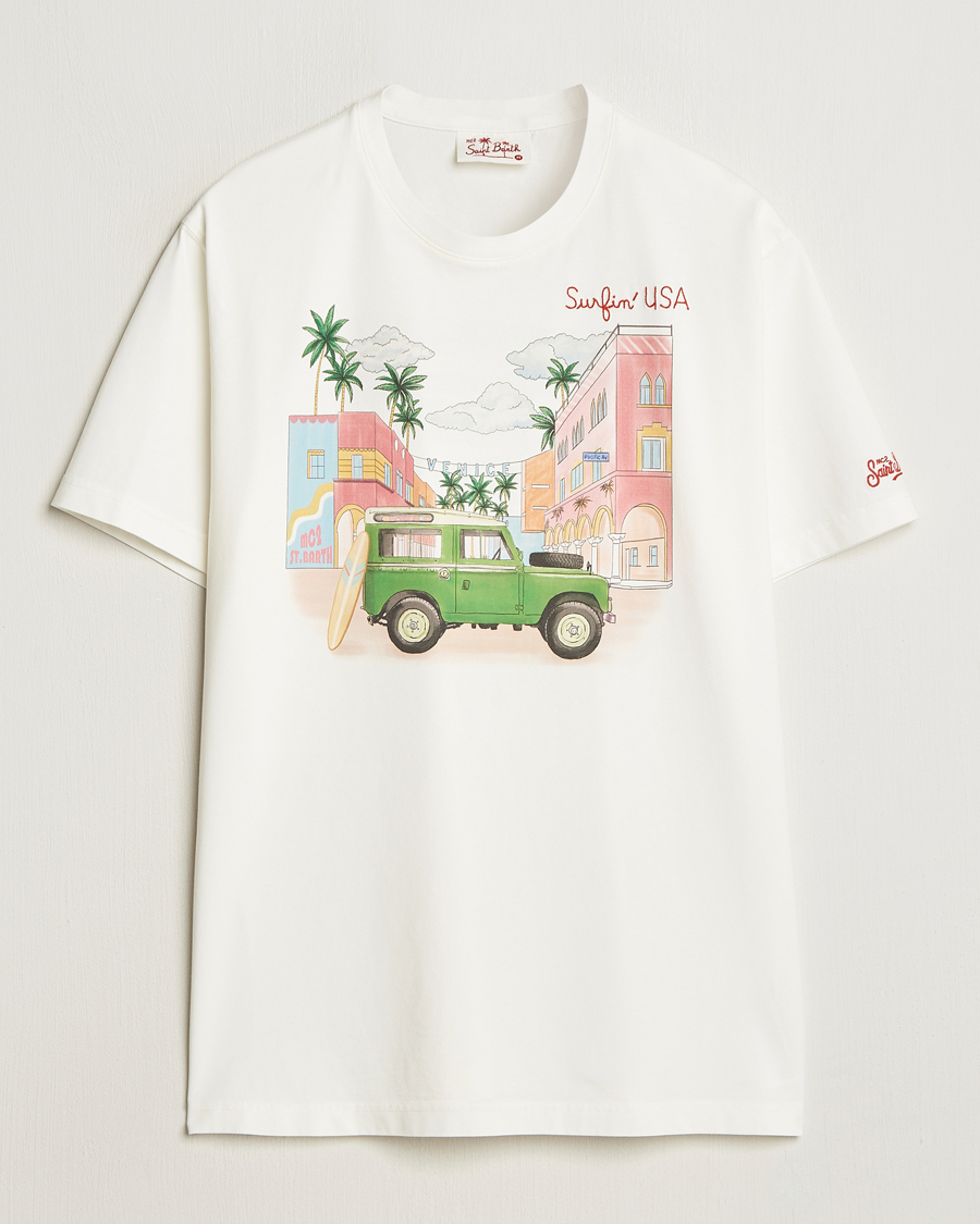Mies | T-paidat | MC2 Saint Barth | Printed Cotton T-Shirt Surfing USA