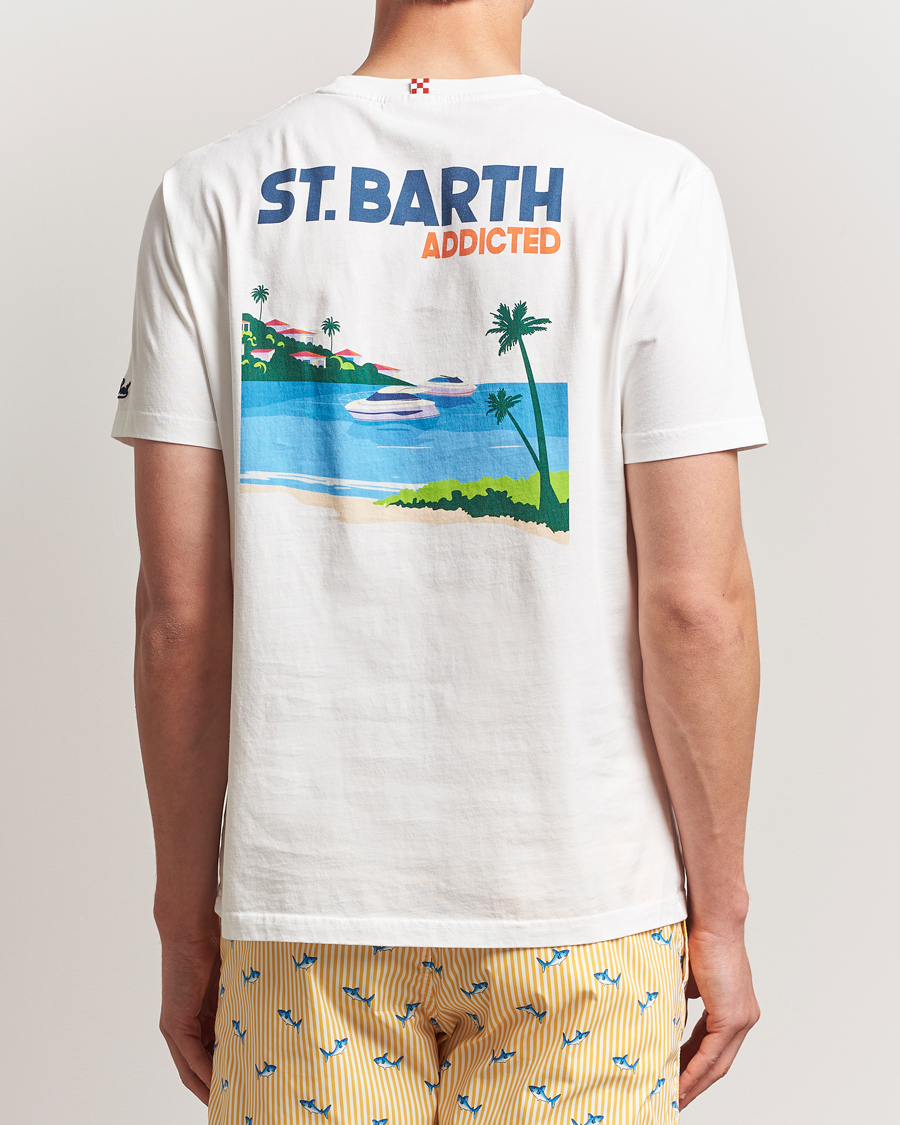 Mies | T-paidat | MC2 Saint Barth | Printed Cotton T-Shirt St Barth Addicted