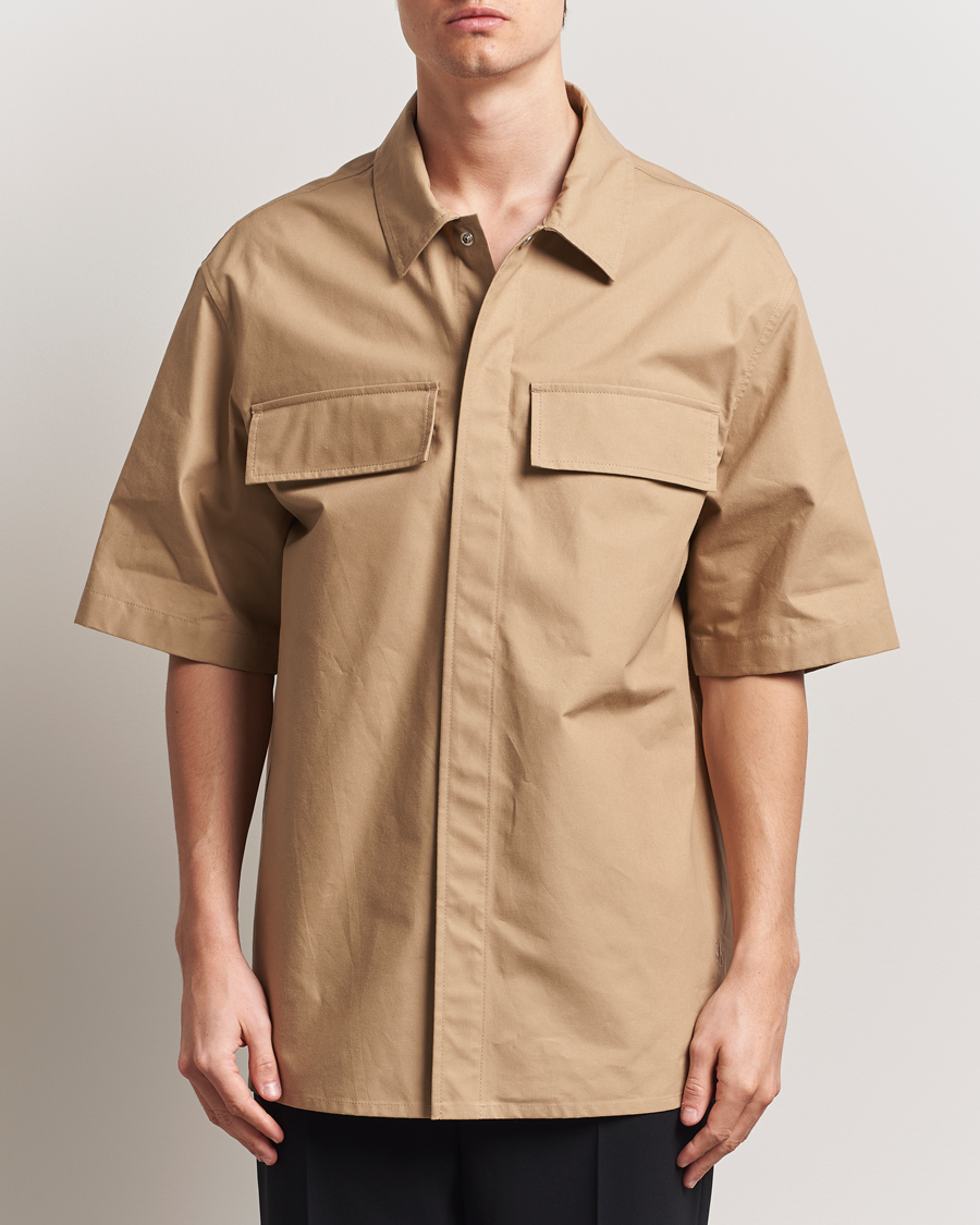 Mies | Kauluspaidat | Jil Sander | Short Sleeve Pocket Shirt Khaki