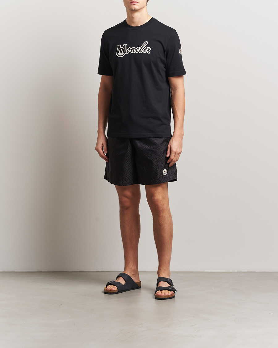 Mies | Uimahousut | Moncler | Monogram Swim Shorts Black