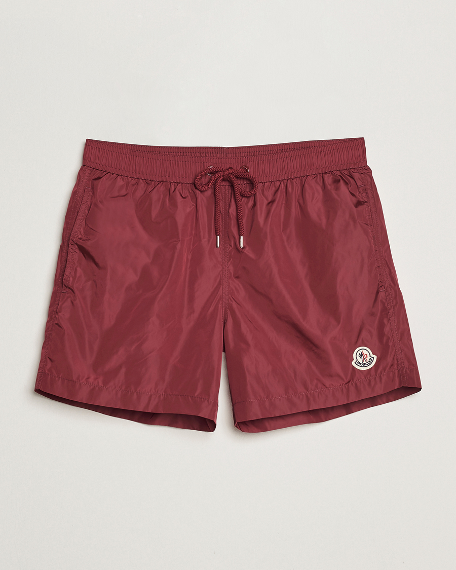Mies | Uimahousut | Moncler | Nylon Swim Shorts Burgundy