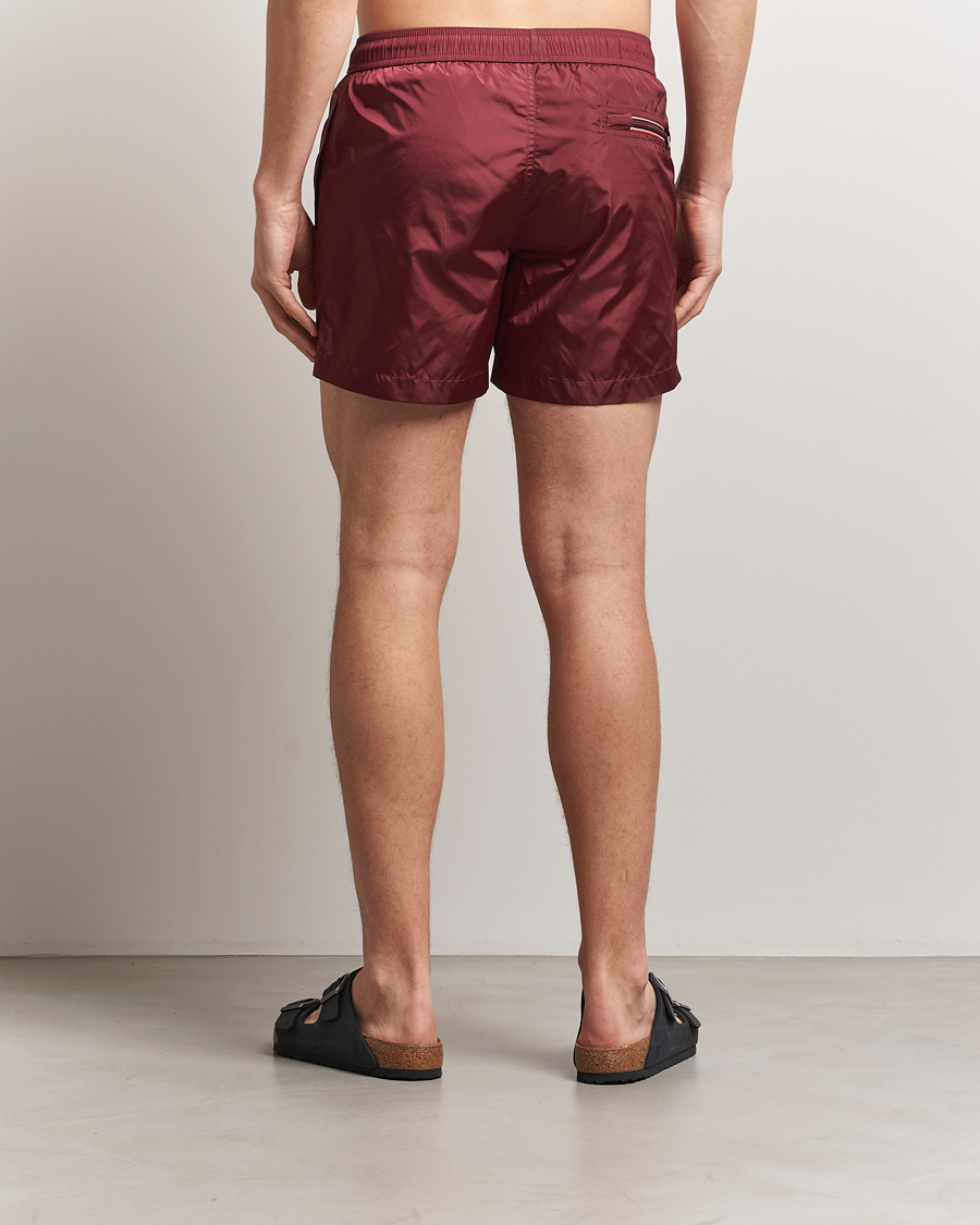 Mies | Uimahousut | Moncler | Nylon Swim Shorts Burgundy