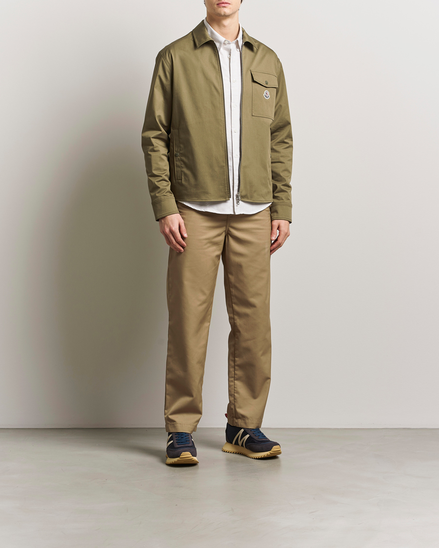 Mies | Kauluspaidat | Moncler | Zip Overshirt Olive