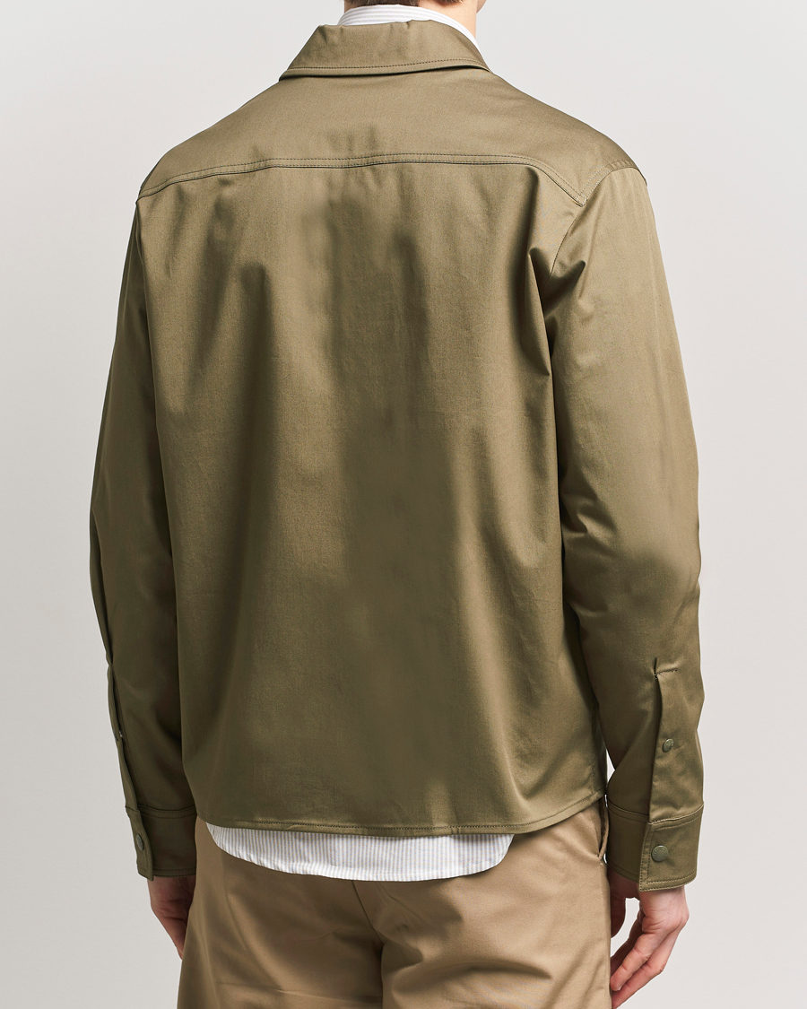 Mies | Kauluspaidat | Moncler | Zip Overshirt Olive