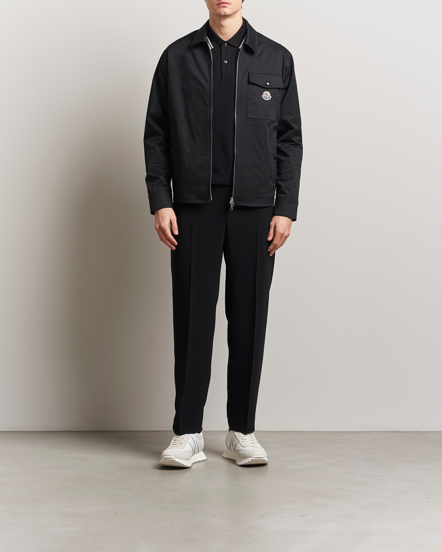 Mies | Kauluspaidat | Moncler | Zip Overshirt Black