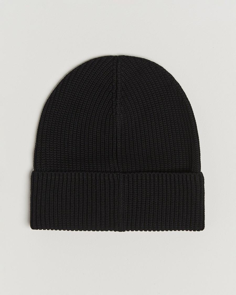 Mies | Moncler Ribbed Wool Beanie Black | Moncler | Ribbed Wool Beanie Black