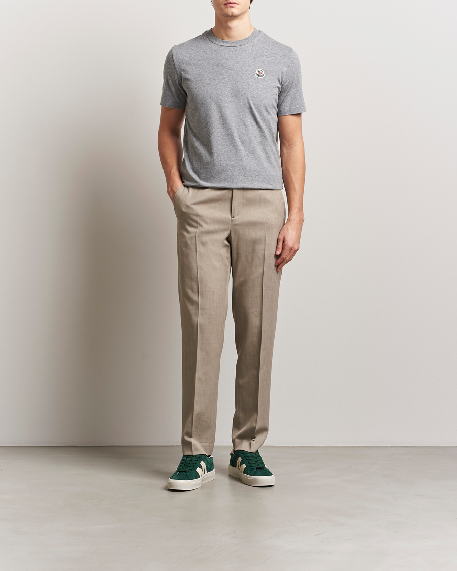 Mies | T-paidat | Moncler | 3-pack Logo T-Shirt Grey/White/Black