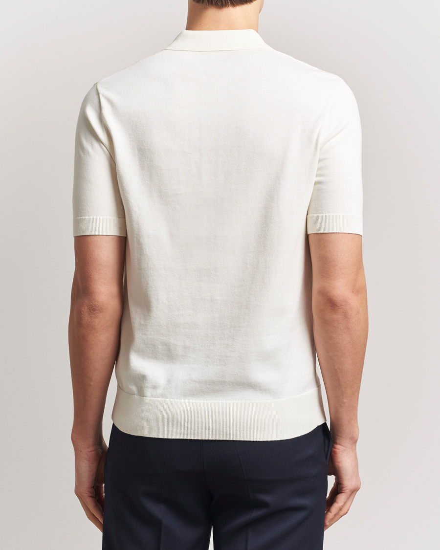 Mies | Pikeet | Fred Perry | Paneled Knitted Polo Light Ecru