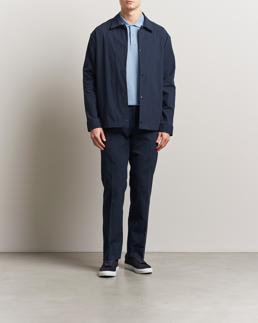 Mies | Housut | J.Lindeberg | Dropper Seersucker Pants Navy