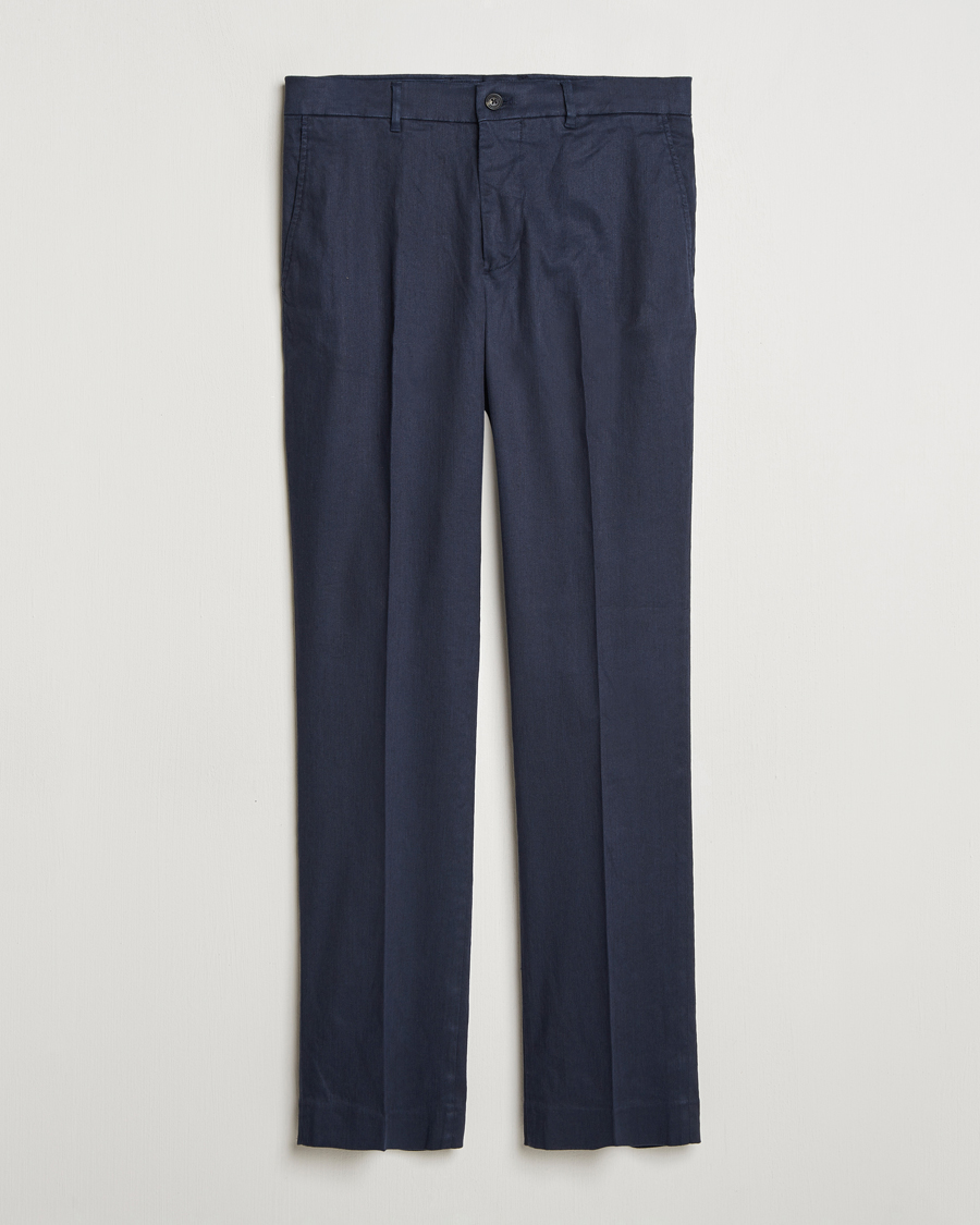 Mies | Housut | J.Lindeberg | Lois Linen Stretch Pants Navy