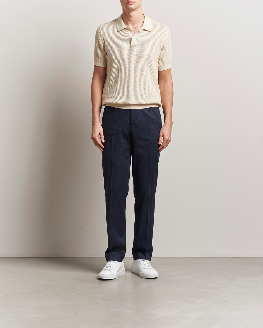 Mies | Housut | J.Lindeberg | Lois Linen Stretch Pants Navy
