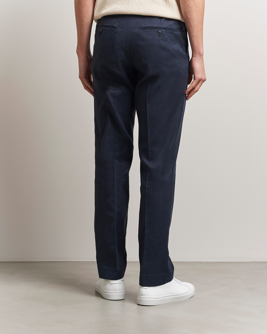 Mies | Housut | J.Lindeberg | Lois Linen Stretch Pants Navy