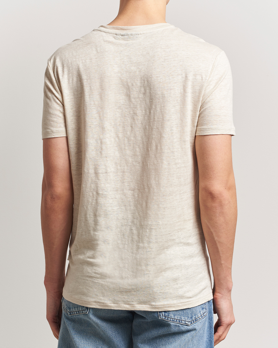 Mies | T-paidat | J.Lindeberg | Coma Linen T-Shirt Moonbeam