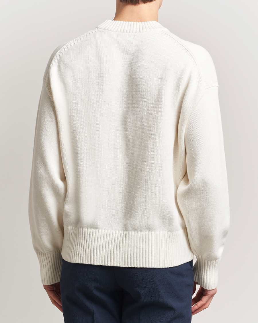 Mies | Puserot | J.Lindeberg | Eddy Cotton/Wool Crewneck White