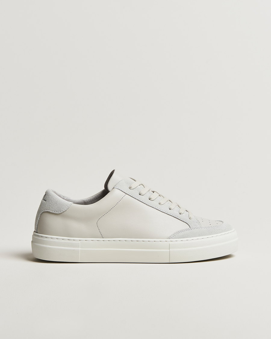 Mies | J.Lindeberg Art Signature Leather Sneaker Light Grey | J.Lindeberg | Art Signature Leather Sneaker Light Grey