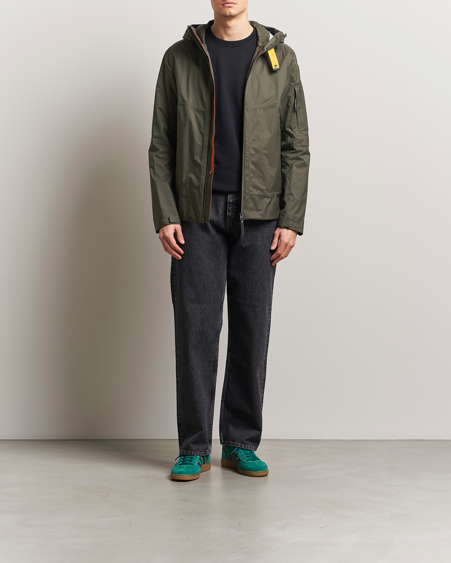 Mies | Takit | Parajumpers | Aso Rain Hooded Jacket Dark Mud