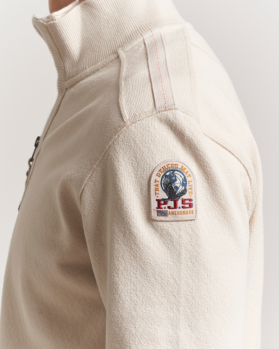 Mies | Puserot | Parajumpers | Lenard Groundfield Half Zip Antique White